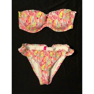 PINK Victoria’s Secret Multi Colored Bikini